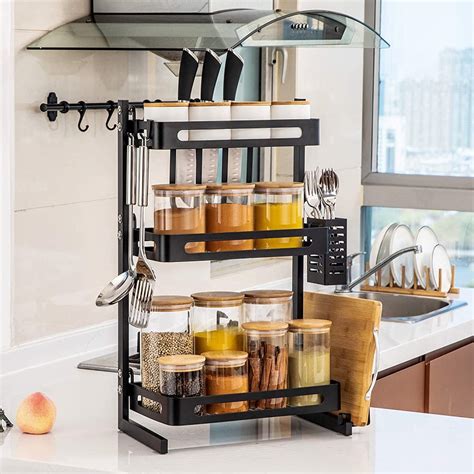 storage racks for kitchen cabinets